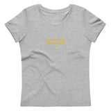 "My beliefs do not make yours wrong" Women's Eco T-Shirt Hot Yellow