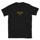 "Cognitive dissonance is personal hell." T-Shirt Hot Yellow