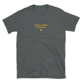 "Cognitive dissonance is personal hell." T-Shirt Hot Yellow