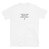 "I substitute rational processes for emotional availability" T-Shirt Louder