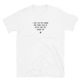 "I can't help but imagine how things could be better than they already are" T-Shirt Louder