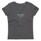 "Cognitive dissonance is personal hell" Women's Eco T-Shirt Frosty Blue