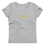 "Cognitive dissonance is personal hell" Women's Eco T-Shirt Hot Yellow