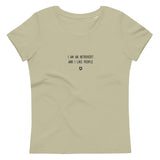 "I am an introvert and I like people" Women's Eco T-shirt Louder