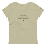 "I do my best to stay clear of the focusing illusion trap" Women's eco T-shirt Quiet